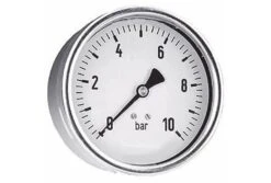 Splash-X Manometer Ø63mm Stalen Kast 1/4" Achteraansluiting Bereik 0-1 Bar