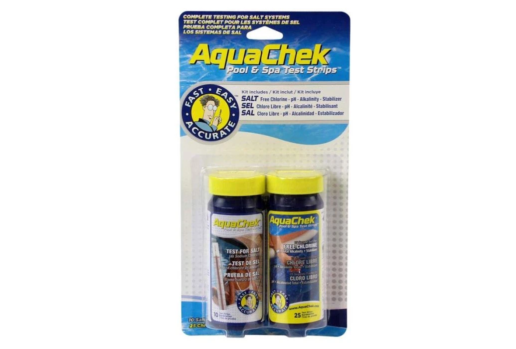 Aquachek Zout + Chloor Teststrips | 5 In 1 2 Aquachek Zout + Chloor Teststrips | 5 In 1