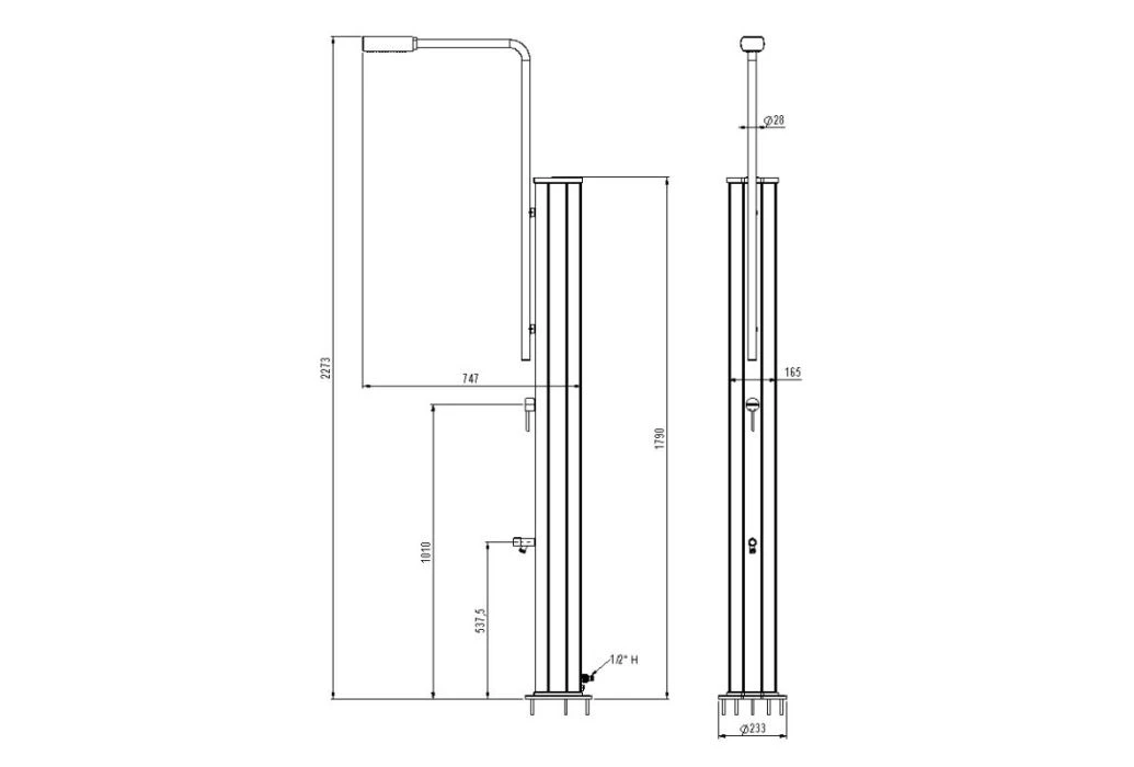 AstralPool Rainbow Solar Buitendouche | Zilver 6 AstralPool Rainbow Solar Buitendouche | Zilver - Afbeelding 4