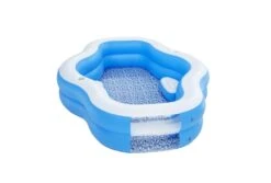 Bestway Splashview Opblaasbaar Zwembad | 270 X 198 X 51 Cm 24 Bestway Splashview Opblaasbaar Zwembad | 270 X 198 X 51 Cm -Intex Zwembaden Winkel bestway familiebad plusvorm splashview 270 voor aanzicht schuin