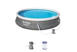 Bestway Fast Set Rotan Zwembad | Ø 396 X 84 Cm -Intex Zwembaden Winkel bestway fast set rotan accesoires 1 1