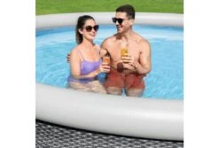 Bestway Fast Set Rotan Zwembad | Ø 457 X 84 Cm -Intex Zwembaden Winkel bestway fast set rotan mensen 2 1