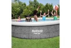 Bestway Fast Set Rotan Zwembad | Ø 457 X 84 Cm -Intex Zwembaden Winkel bestway fast set rotan mensen 1
