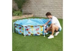 Bestway Steel Pro Zwembad Met Zonnescherm | Ø 244 X 51 Cm -Intex Zwembaden Winkel bestway opzet zwembad 244 met zonnescherm installatie