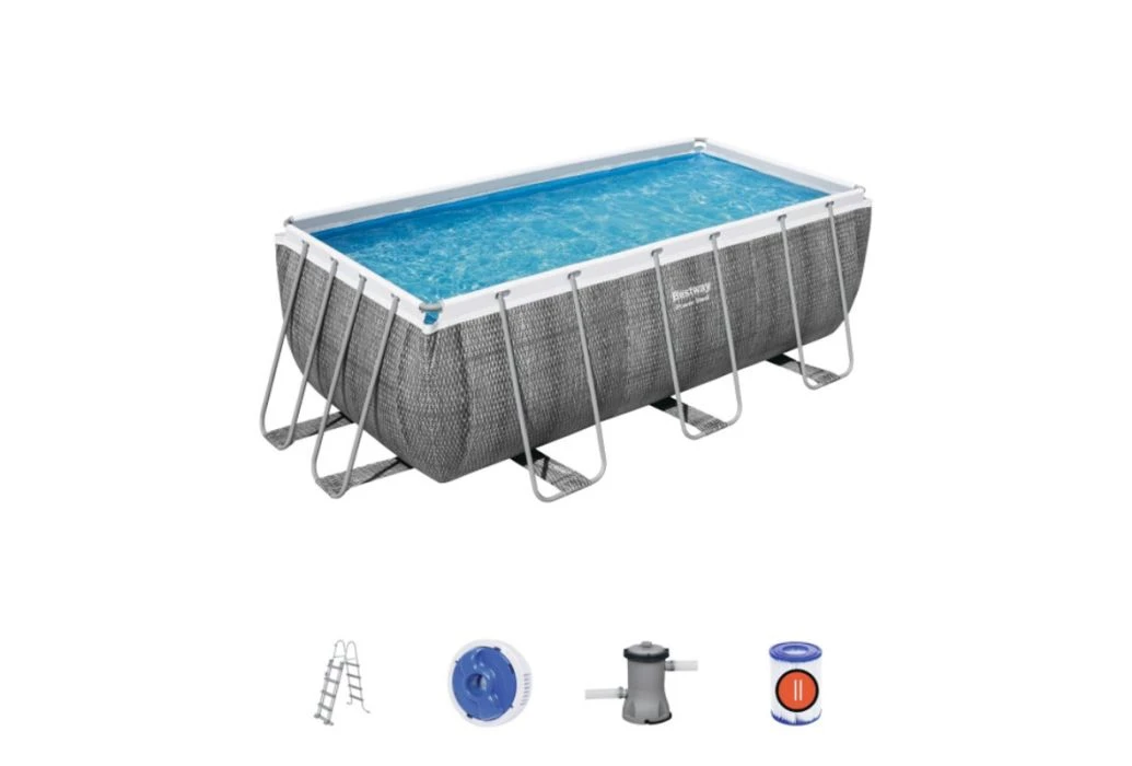 Bestway Power Steel Rotan Zwembad | 412 X 201 X 122 Cm 4 Bestway Power Steel Rotan Zwembad | 412 X 201 X 122 Cm - Afbeelding 2