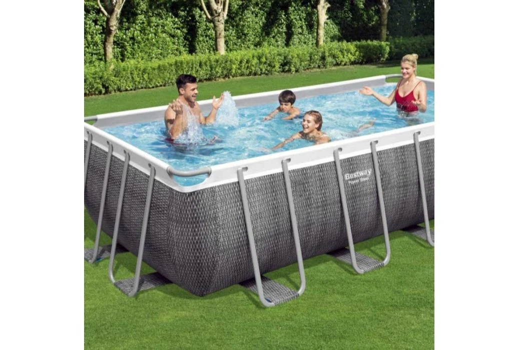 Bestway Power Steel Rotan Zwembad | 488 X 244 X 122 Cm 6 Bestway Power Steel Rotan Zwembad | 488 X 244 X 122 Cm - Afbeelding 4