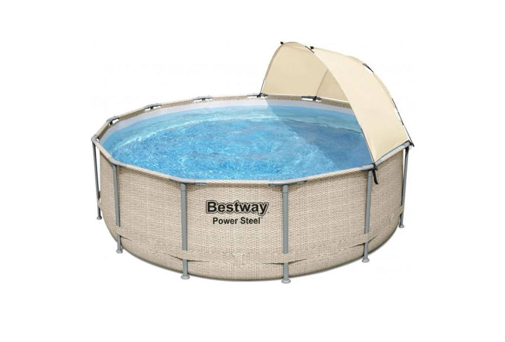 Bestway Power Steel Rotan Zwembad | Ø 396 X 107 Cm 3 Bestway Power Steel Rotan Zwembad | Ø 396 X 107 Cm