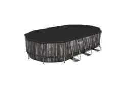 Bestway Power Steel Wood Zwembad | 610 X 366 X 122 Cm 12 Bestway Power Steel Wood Zwembad | 610 X 366 X 122 Cm -Intex Zwembaden Winkel bestway power steel rotan zwembad 610 x 366 x 122 cover
