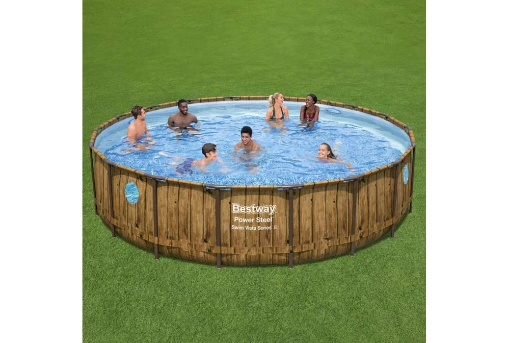 Bestway Power Steel Swim Vista Zwembad | Ø 549 X 122 Cm 4 Bestway Power Steel Swim Vista Zwembad | Ø 549 X 122 Cm - Afbeelding 2