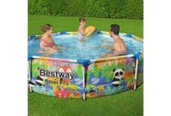 Bestway Steel Pro Dieren Zwembad | Ø 274 Cm X 66 Cm 7 Bestway Steel Pro Dieren Zwembad | Ø 274 Cm X 66 Cm -Intex Zwembaden Winkel bestway steel pro dieren in gebruik