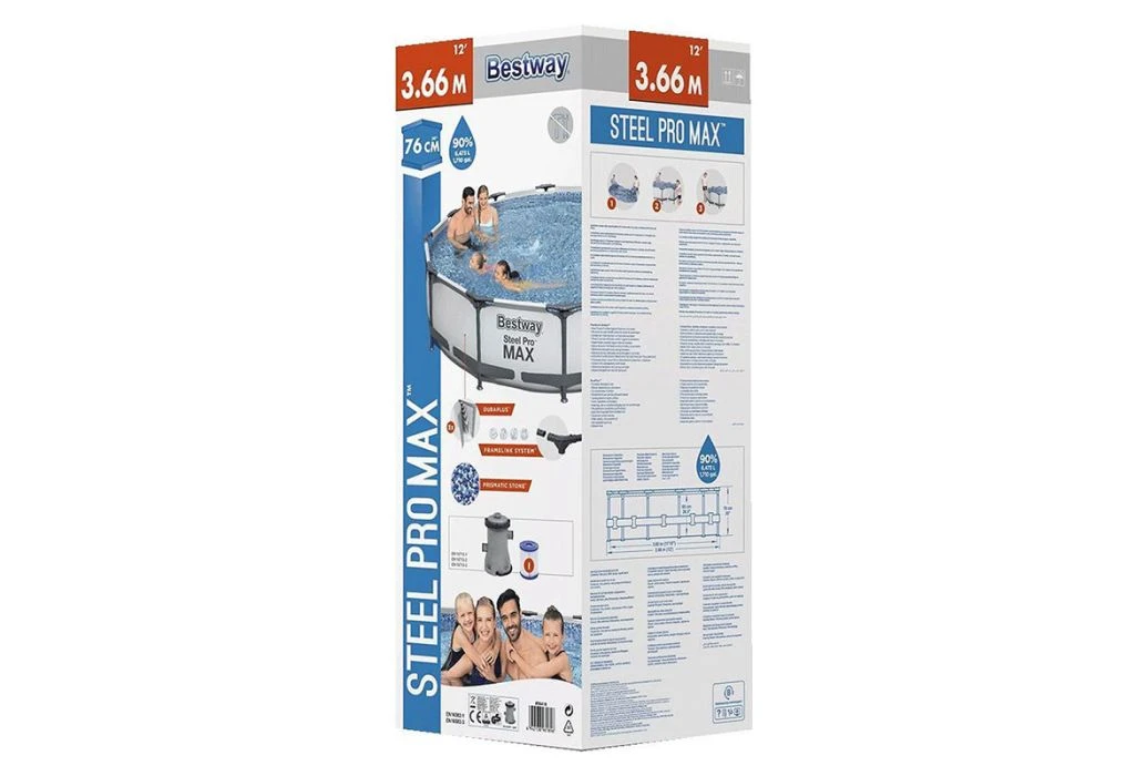 Bestway Steel Pro Max Zwembad | Ø 366 X 76 Cm 7 Bestway Steel Pro Max Zwembad | Ø 366 X 76 Cm - Afbeelding 5