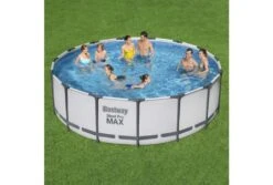 Bestway Steel Pro Max Zwembad | Ø 457 X 122 Cm 7 Bestway Steel Pro Max Zwembad | Ø 457 X 122 Cm -Intex Zwembaden Winkel bestway steel pro max zwembad 457 x 122 cm in gebruik