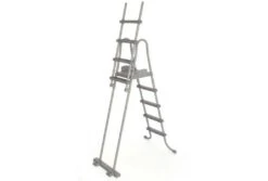 Bestway Zwembadtrap | 132cm -Intex Zwembaden Winkel bestway zwembadtrap 132cm opgeklapt vooraanzicht 1