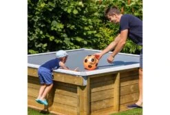 BWT Houten Kinderzwembad | 200 X 200 X 64 Cm -Intex Zwembaden Winkel bwt houten kinderzwembad zeil 4