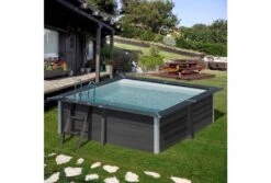 GRE Gré Composiet Zwembad Avantgarde | 326 X 326 X 96 Cm -Intex Zwembaden Winkel composiet zwembad avantgarde vierkant voorbeeld tuin 1