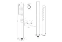 Caprea RVS Douchekop En Inbouwkraan -Intex Zwembaden Winkel detail caprea rvs douchekop