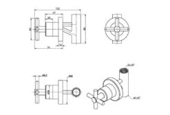 Caprea RVS Douchekop En Inbouwkraan -Intex Zwembaden Winkel details kraan