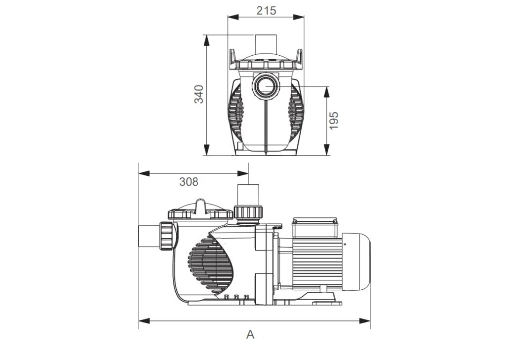 Emaux Super-Power Pomp | 1 KW 5 Emaux Super-Power Pomp | 1 KW - Afbeelding 3