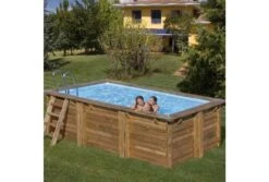GRE Gré Houten Zwembad Loire | 400 X 250 X 119 Cm -Intex Zwembaden Winkel gr houten zwembad loire 379 x 229 x 116 cm 2
