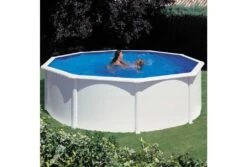 GRE Gré Stalenwand Zwembad Fidji | Ø460 X 120cm -Intex Zwembaden Winkel gre stalenwand zwembad fidji 460 x 120cm tuin