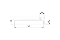 BWT Hung-ophanging PVC | 90 Mm, Lengte 2 Meter -Intex Zwembaden Winkel hungprofiel 3