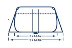 Intex Prism Frame Zwembad | 610 X 305 X 122cm Complete Set -Intex Zwembaden Winkel intex 610 x 305 x 122cm inhoud breed
