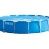 Intex Zwembad Metal Frame | 457 X 122cm Complete Set -Intex Zwembaden Winkel intex metal frame zwembad 457 x 84 cm 1