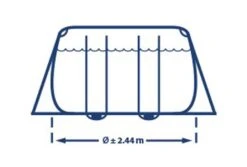 Intex Prism Frame Zwembad | 488 X 244 X 107cm Complete Set 12 Intex Prism Frame Zwembad | 488 X 244 X 107cm Complete Set -Intex Zwembaden Winkel intex prism frame zwembad 488 x 244 x 107cm complete set breedte