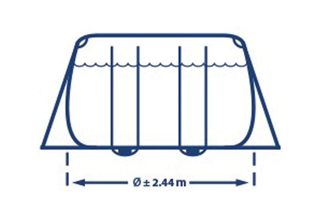 Intex Prism Frame Zwembad | 488 X 244 X 107cm Complete Set 6 Intex Prism Frame Zwembad | 488 X 244 X 107cm Complete Set - Afbeelding 4