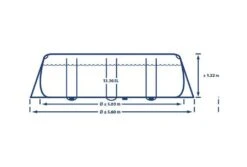 Intex Prism Frame Zwembad | 503 X 274 X 122cm Complete Set -Intex Zwembaden Winkel intex prism frame zwembad 503 x 274 x 122cm lengte