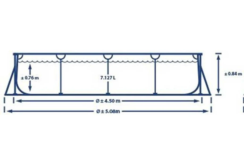 Intex Zwembad Metal Frame | 450 X 220 X 84cm 5 Intex Zwembad Metal Frame | 450 X 220 X 84cm - Afbeelding 3
