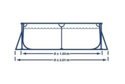 Intex Zwembad Metal Frame | 220 X 150 X 60cm -Intex Zwembaden Winkel intex zwembad metal frame 220 x 150 x 60cm afmetingen