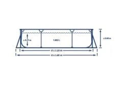 Intex Zwembad Metal Frame | 220 X 150 X 60cm -Intex Zwembaden Winkel intex zwembad metal frame 220 x 150 x 60cm afmetingen breed