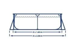 Intex Zwembad Metal Frame | 260 X 160 X 65cm -Intex Zwembaden Winkel intex zwembad metal frame 260 x 165 x 65cm afmeting