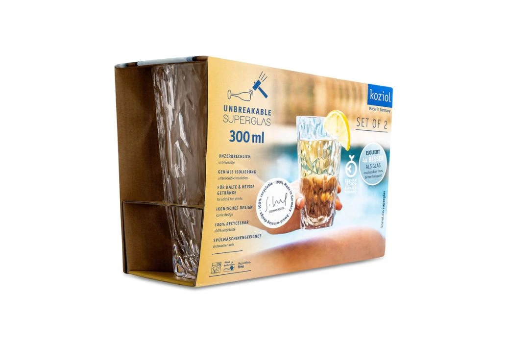 Koziol Kunststof Frisdrankglas Club No. 6 30 Cl | 2 Stuks 4 Koziol Kunststof Frisdrankglas Club No. 6 30 Cl | 2 Stuks - Afbeelding 2