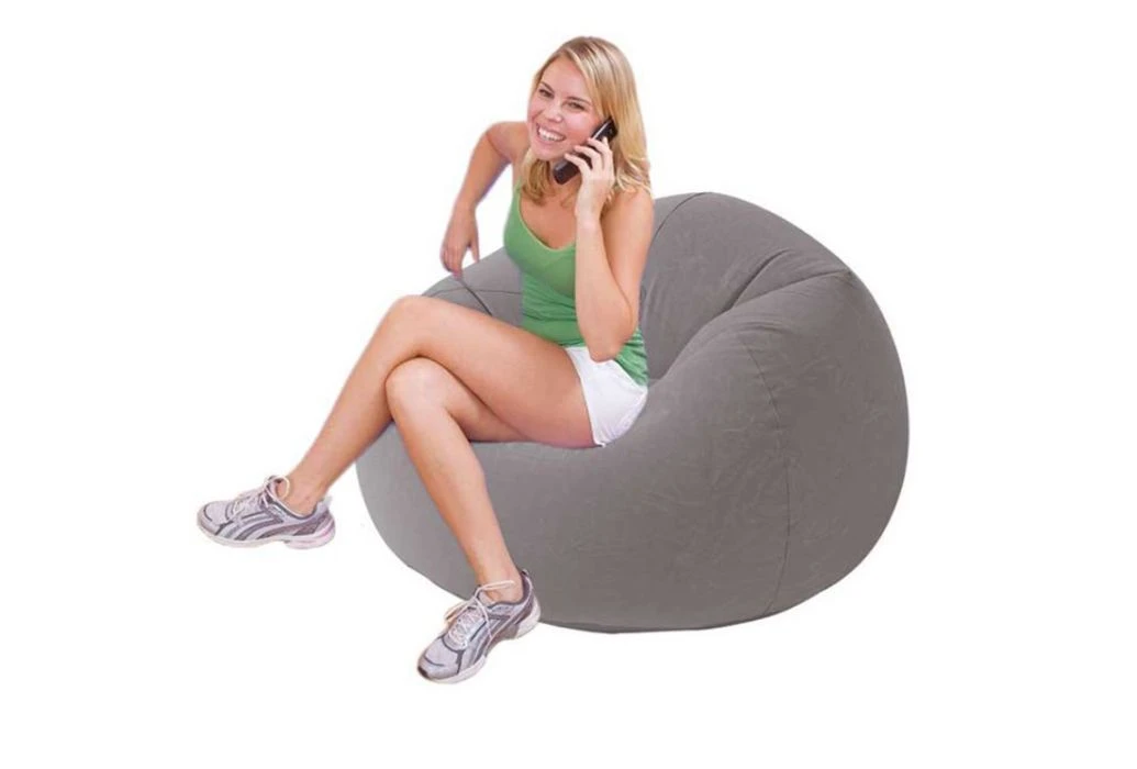 Intex Opblaasbare Lounge Stoel | Grijs 3 Intex Opblaasbare Lounge Stoel | Grijs
