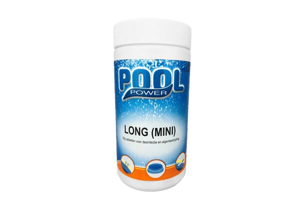 Pool Power Long Mini Chloortabletten 20grams | 1 Kg 3 Pool Power Long Mini Chloortabletten 20grams | 1 Kg