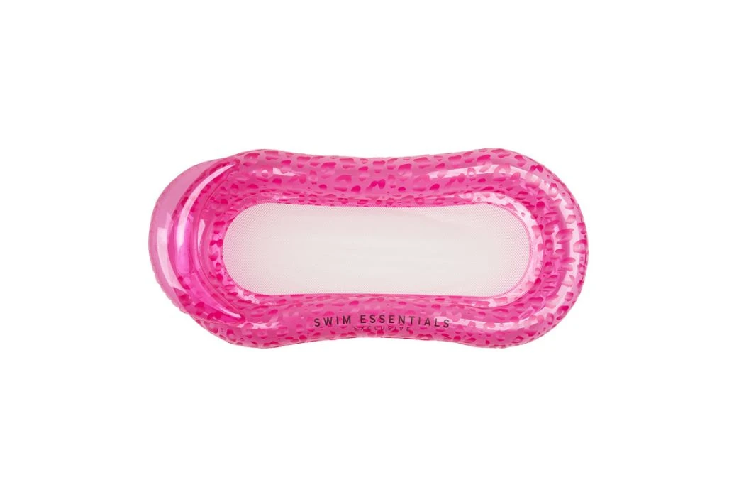Swim Essentials Waterhangmat Panterprint | Neon Roze 3 Swim Essentials Waterhangmat Panterprint | Neon Roze