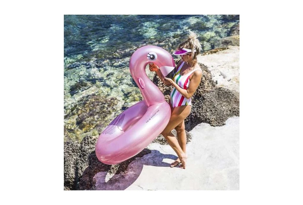 Swim Essentials Rosé Gouden Flamingo Zwemband | Ø110 Cm 5 Swim Essentials Rosé Gouden Flamingo Zwemband | Ø110 Cm - Afbeelding 3