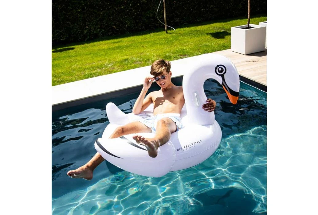Swim Essentials Witte Zwaan Ride-on Luchtbed 4 Swim Essentials Witte Zwaan Ride-on Luchtbed - Afbeelding 2