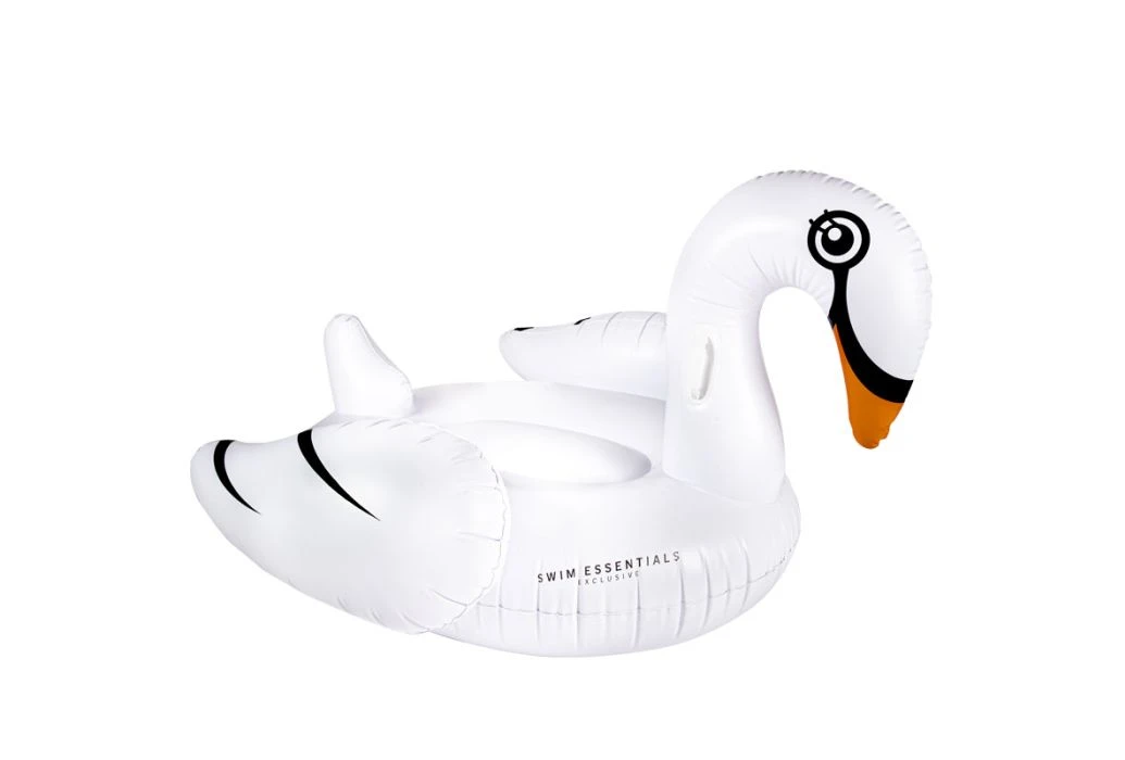 Swim Essentials Witte Zwaan Ride-on Luchtbed 3 Swim Essentials Witte Zwaan Ride-on Luchtbed