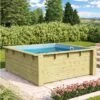 Trend Pool Houten Zwembad | 220 X 220 X 78 Cm -Intex Zwembaden Winkel trend pool houten zwembad