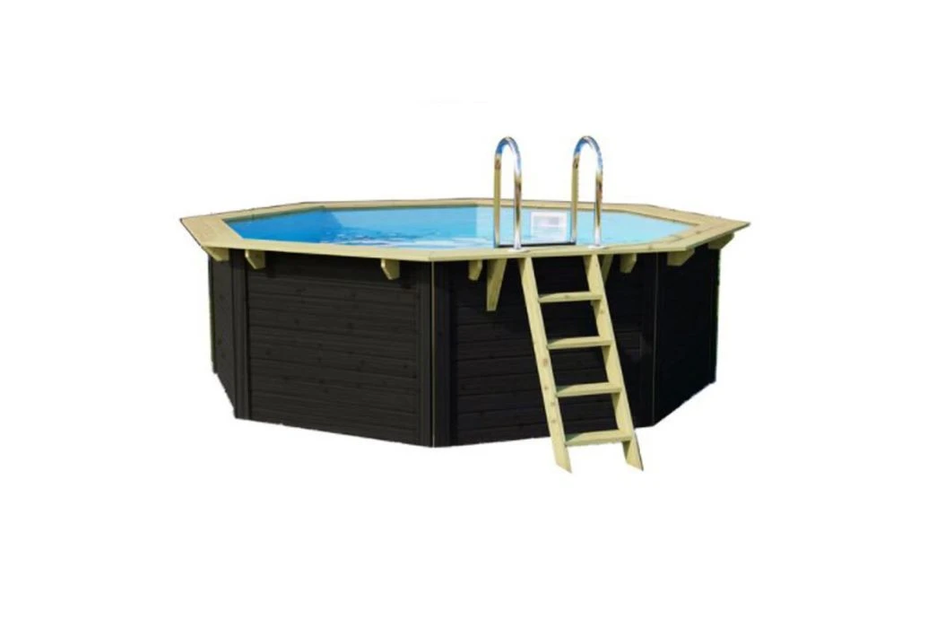 Trend Pool Houten Zwembad Antraciet | Ø 400 X 124 Cm 3 Trend Pool Houten Zwembad Antraciet | Ø 400 X 124 Cm