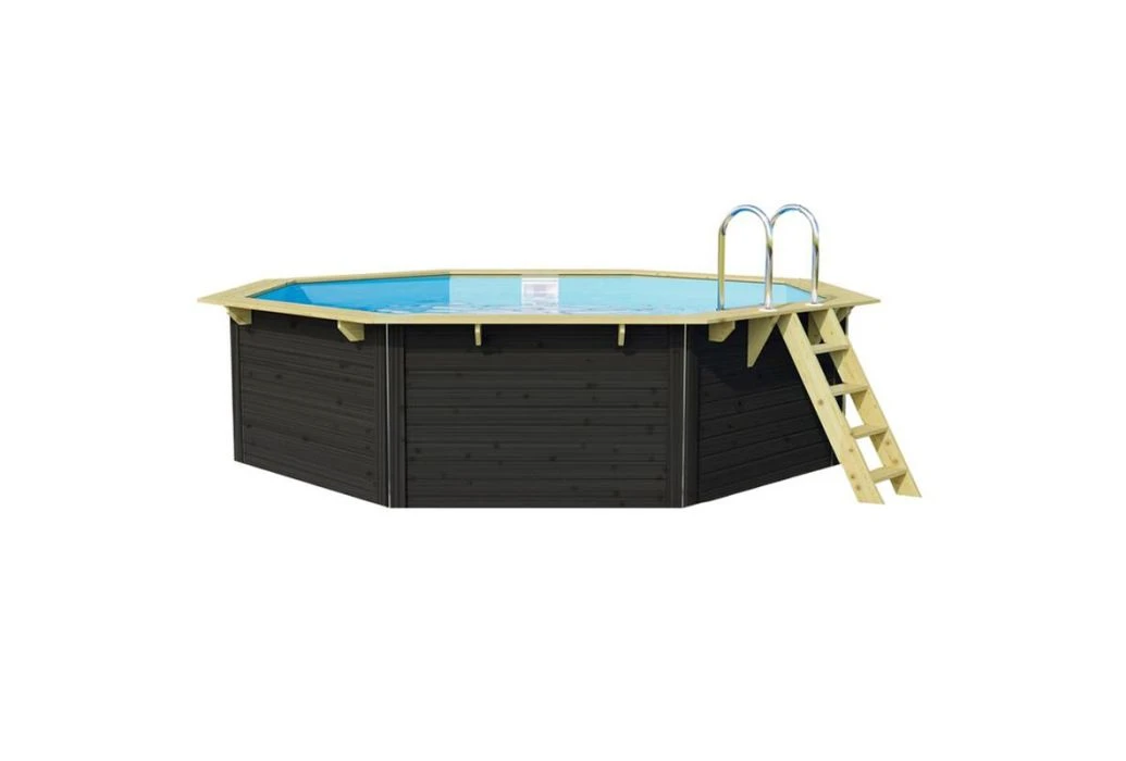 Trend Pool Houten Zwembad Antraciet | Ø 470 X 124 Cm 3 Trend Pool Houten Zwembad Antraciet | Ø 470 X 124 Cm