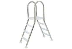 Flexinox Zwembadtrap 4 Treden Opzetzwembad | RVS 304